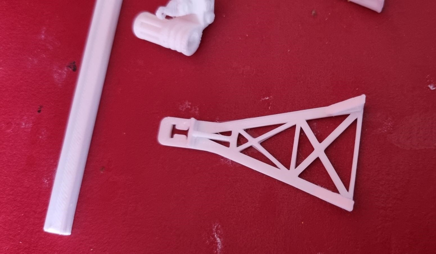 N Gauge  1:160 Gantry Crane 3D printed Double track in white