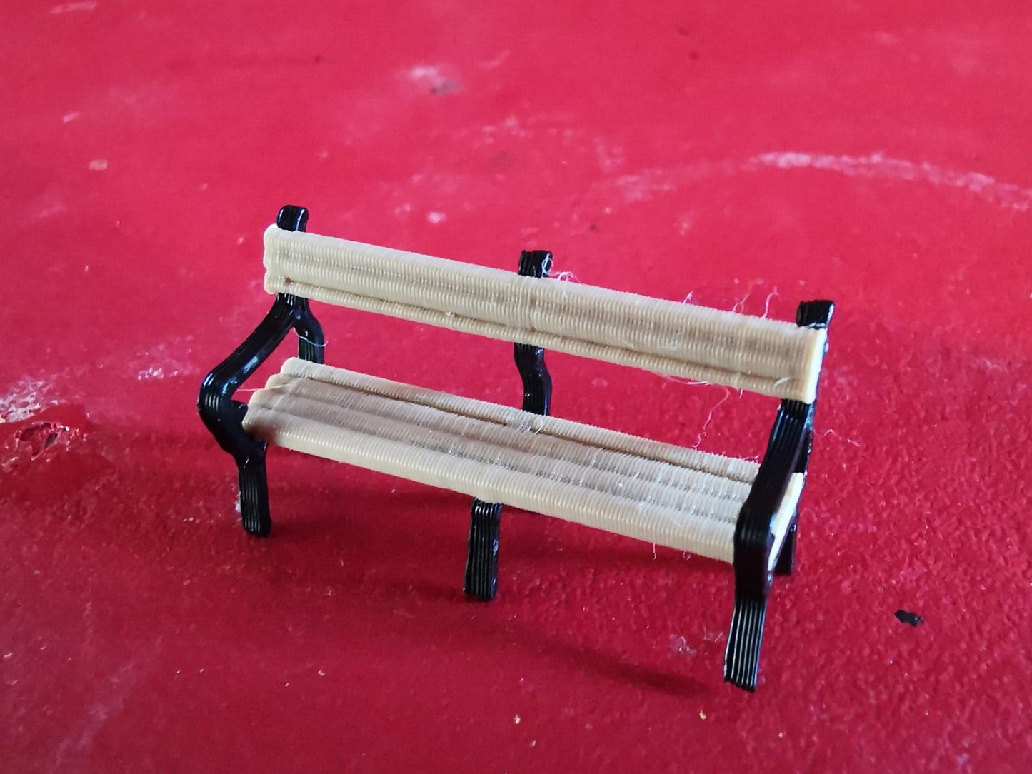 OO Gauge 00 Model Railway Six Leg Park Bench Platform seating 3D printed