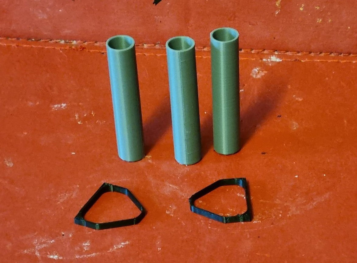 00 Gauge Wagon load pipes 3D printed