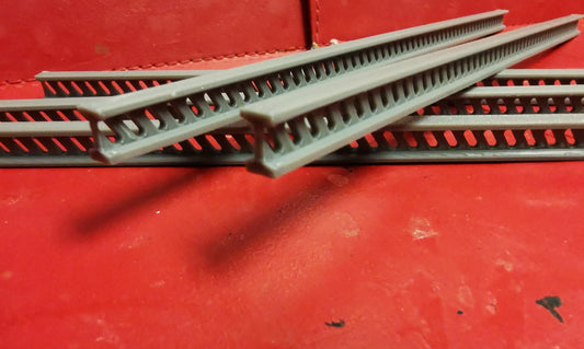 5 x I Beam Girders Railway Model Scenery. Bridge Supports. 3 D Printed 260 mm