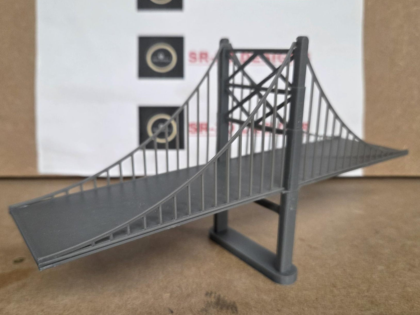 N Gauge Suspension Bridge Choice of length Free delivery 3D Printed
