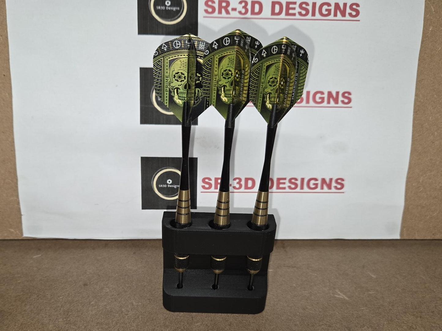 Wall mounted dart holder. 3, 6, or 9 Dart options