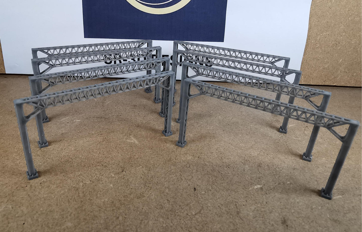 Model Railway Electrification Gantry 3D Printed N Gauge Single or double track