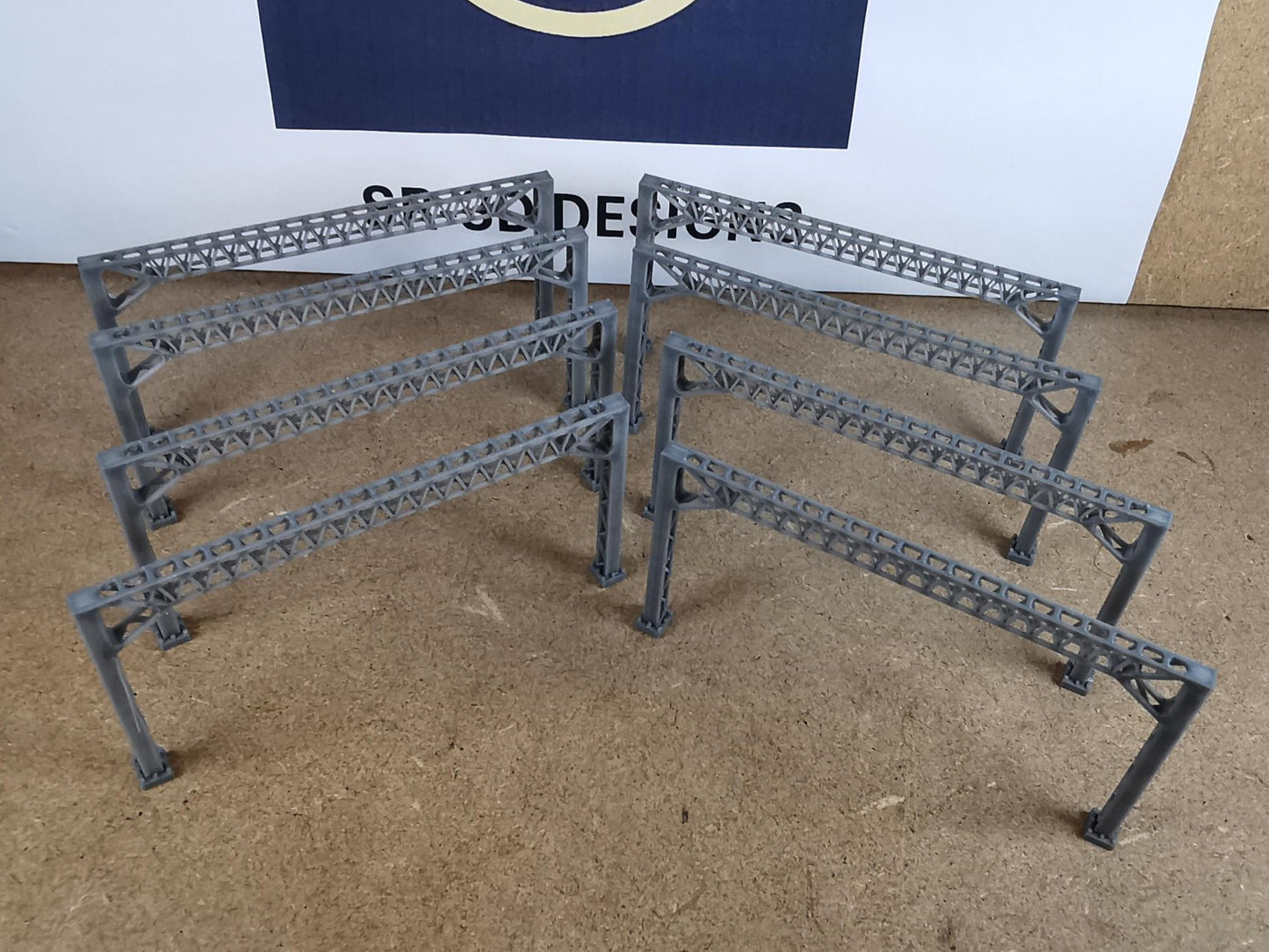 Model Railway Electrification Gantry 3D Printed N Gauge Single or double track