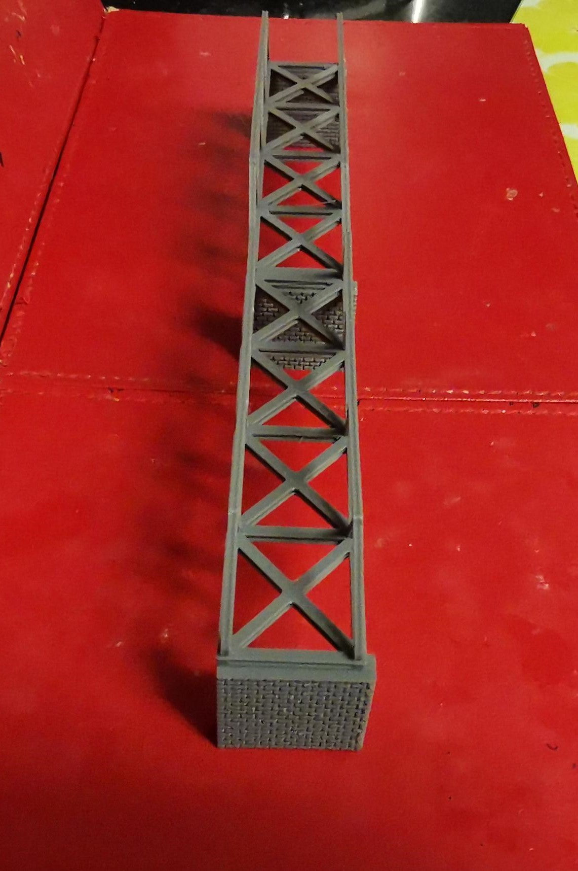 N Gauge Truss style bridge 3D Printed in grey choice of sizes and Supports