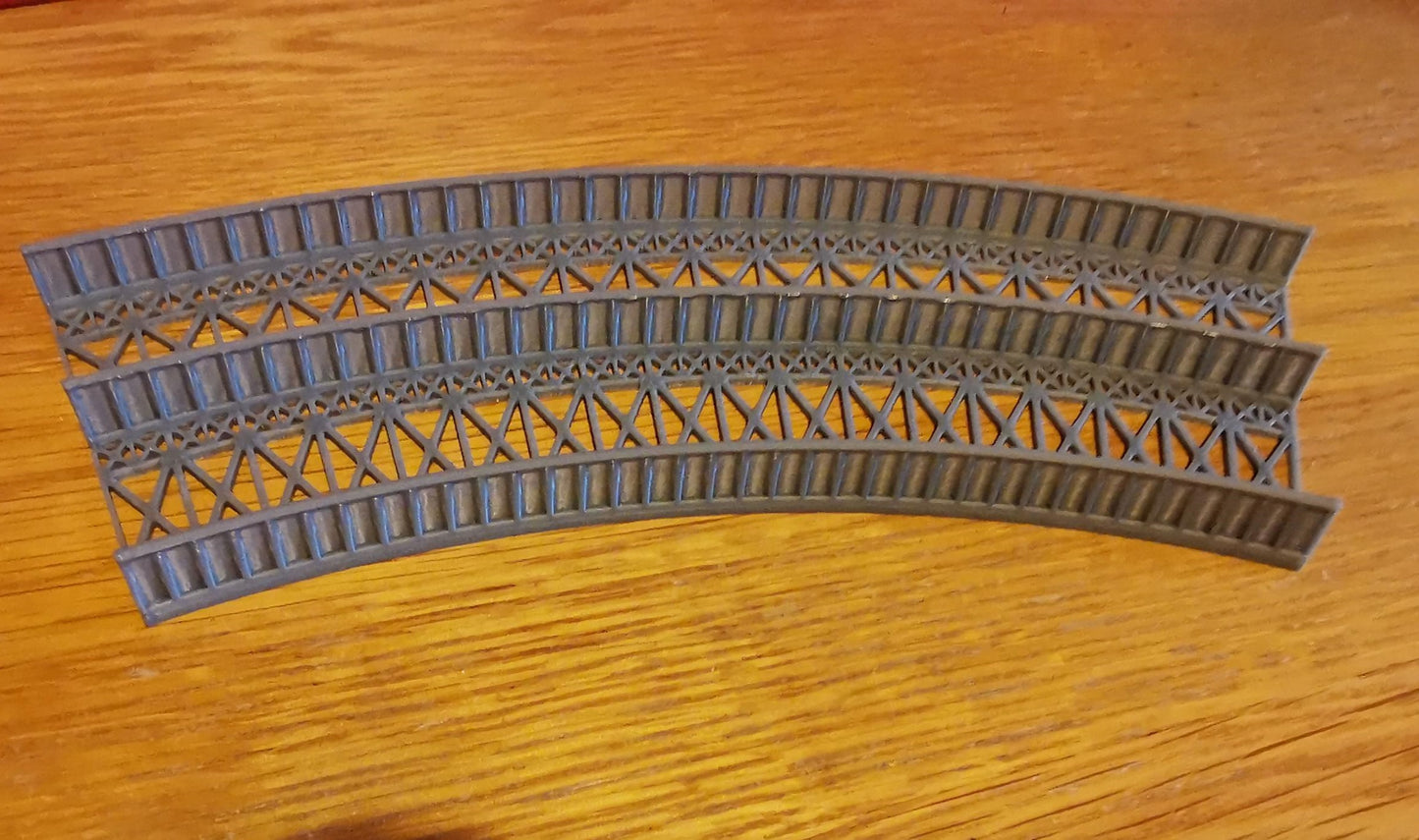 N Gauge Curved Bridge 1,2,3 and 4 Radius Options 3D printed