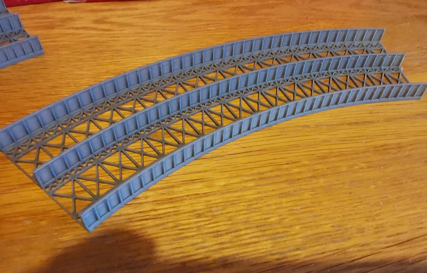 N Gauge Curved Bridge 1,2,3 and 4 Radius Options 3D printed