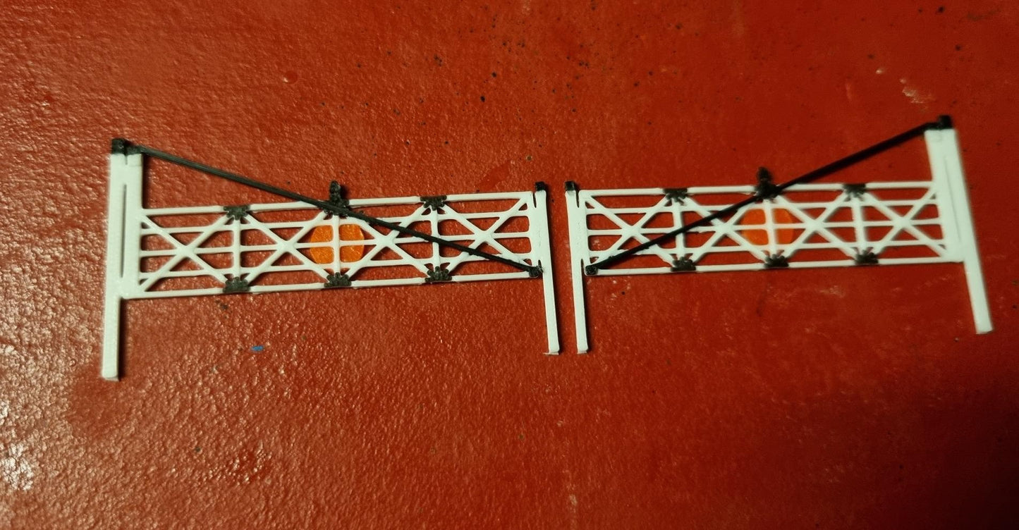 N Gauge 1:160 set of Double level crossing gates 3D printed