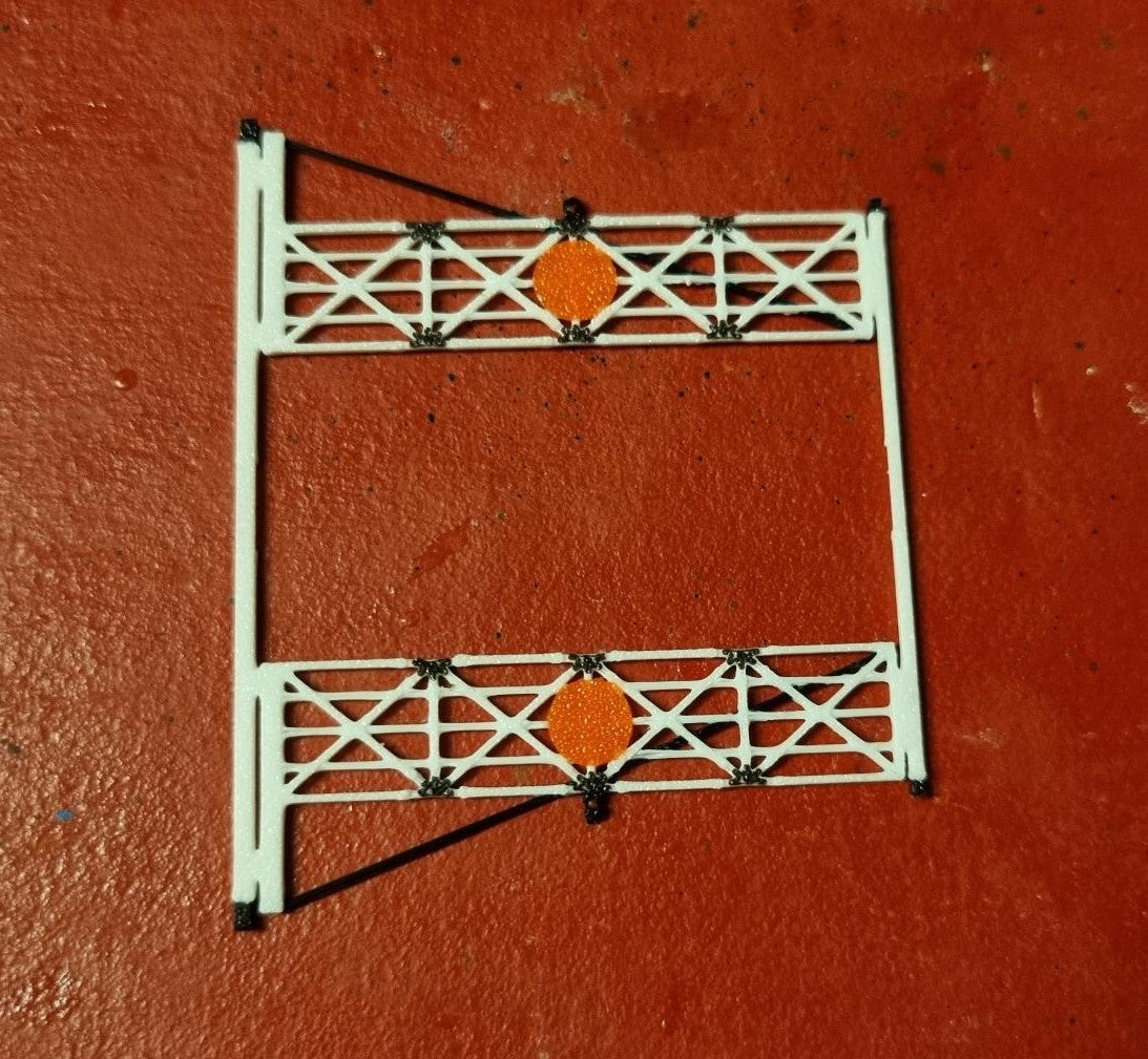 N Gauge 1:160 set of Double level crossing gates 3D printed – SR-3D Designs