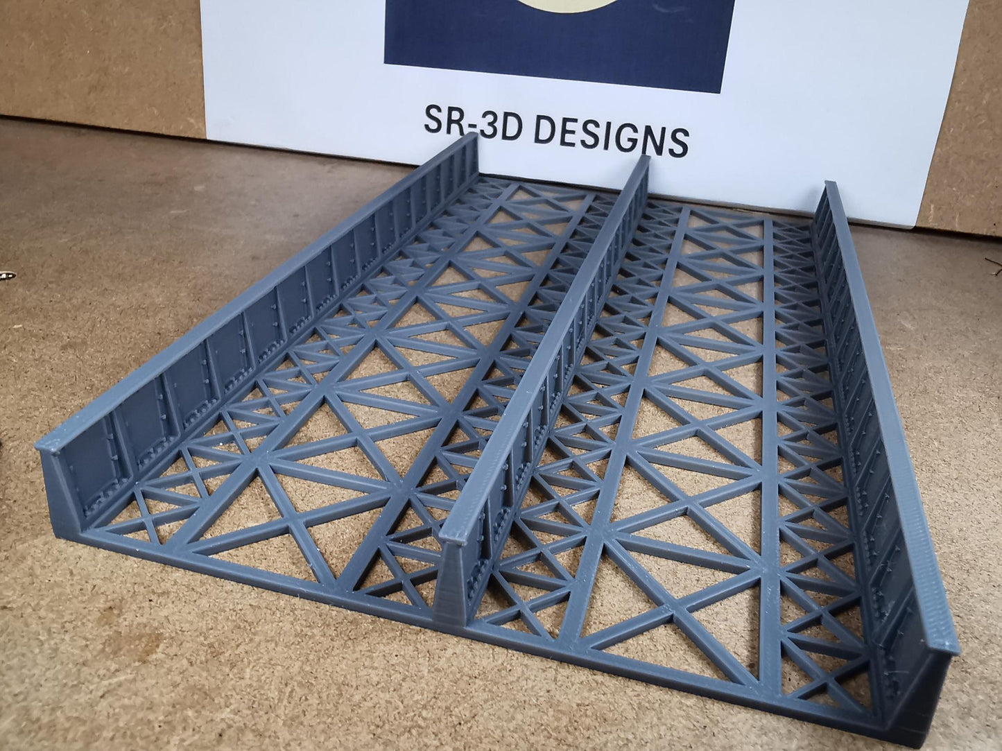 00 Gauge 1:76 Girder Style Bridge Deck and Sides 3D printed