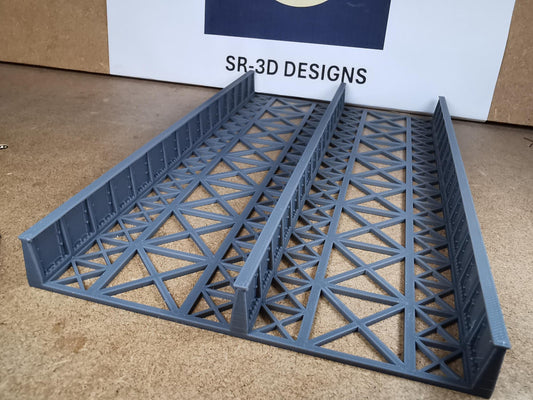 00 Gauge 1:76 Girder Style Bridge Deck and Sides 3D printed