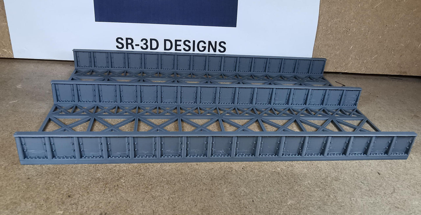 00 Gauge 1:76 Girder Style Bridge Deck and Sides 3D printed