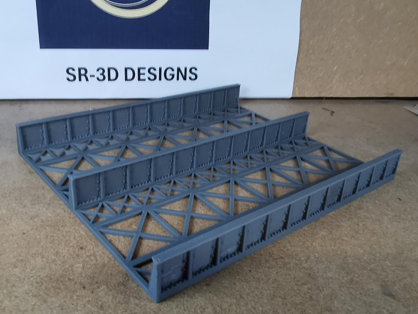 00 Gauge 1:76 Girder Style Bridge Deck and Sides 3D printed