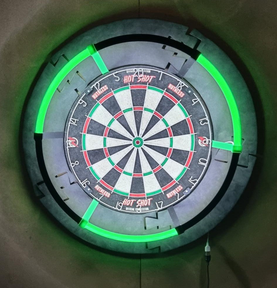 3D Printed Dartboard Lighting Ring Mount colour choice