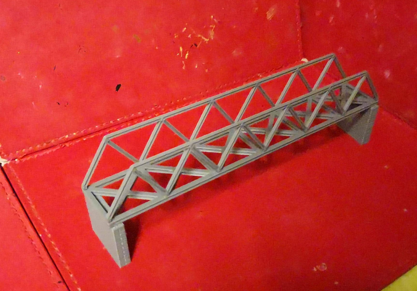 N Gauge Truss style bridge 3D Printed in grey choice of sizes and Supports