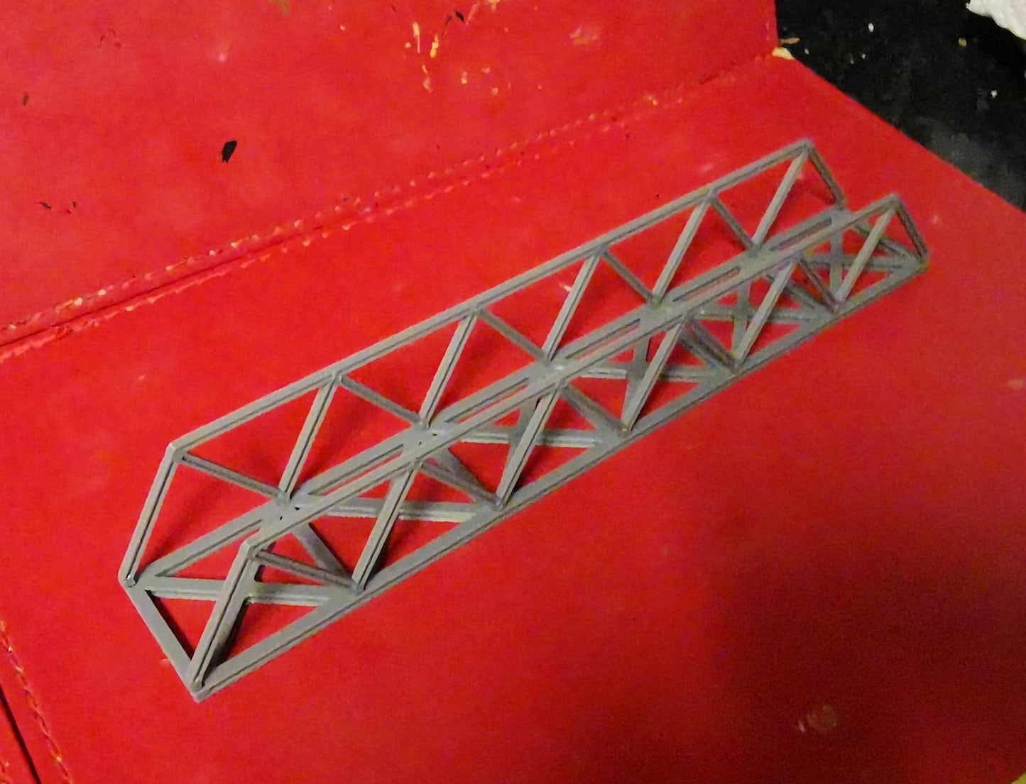 N Gauge Truss style bridge 3D Printed in grey choice of sizes and Supports