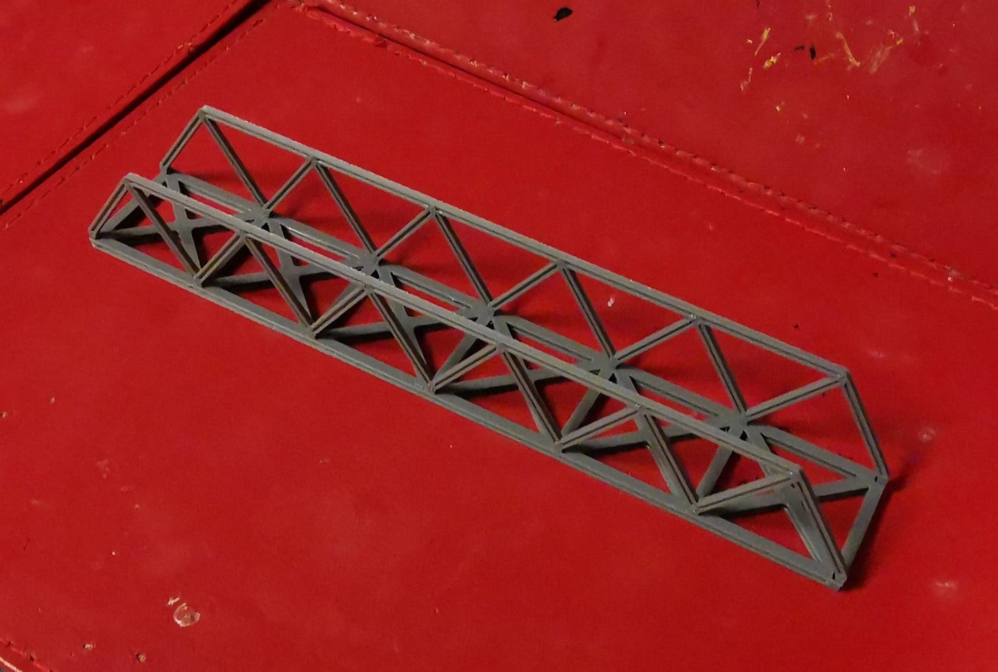 N Gauge Truss style bridge 3D Printed in grey choice of sizes and Supports