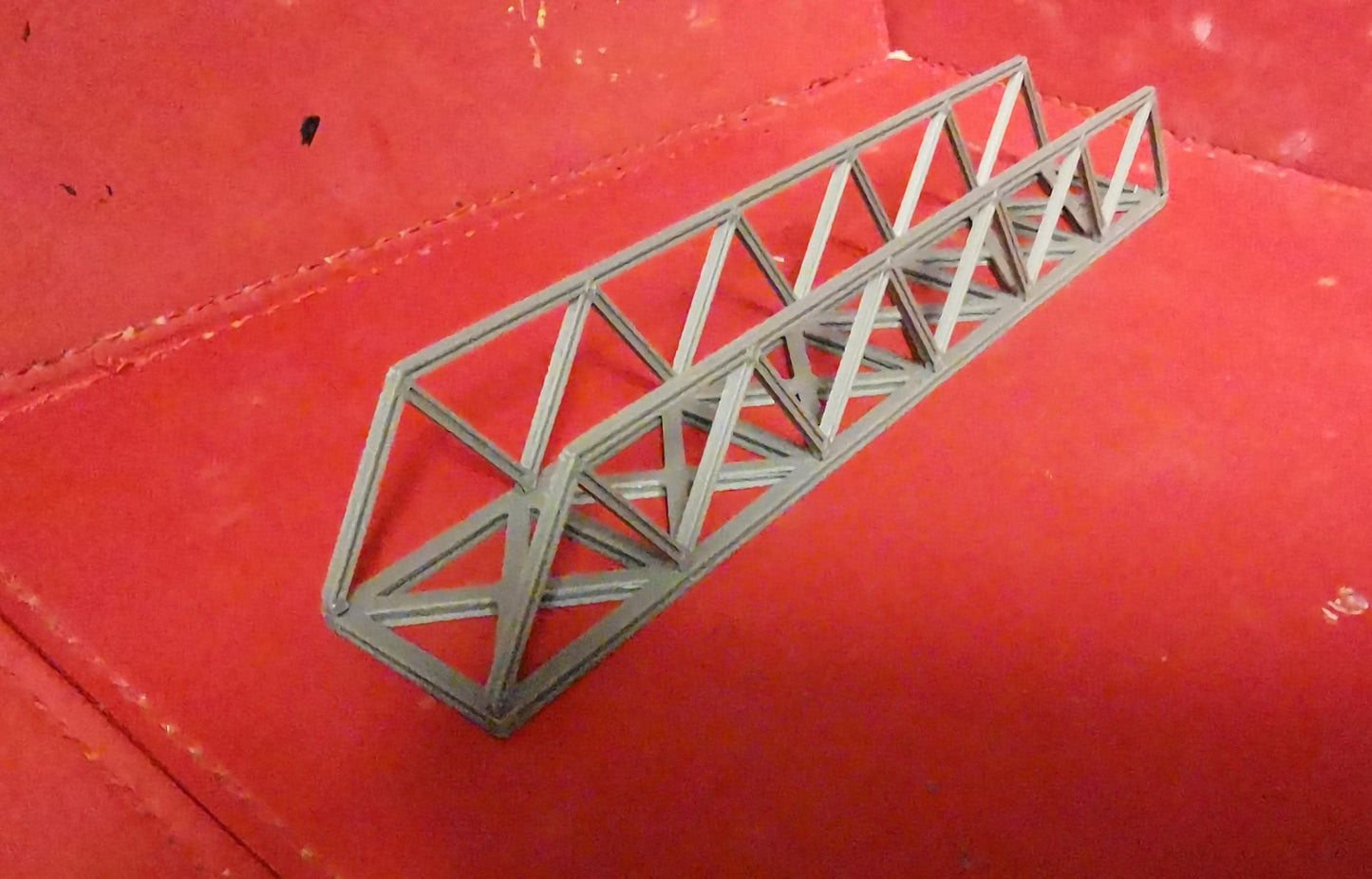 N Gauge Truss style bridge 3D Printed in grey choice of sizes and Supports