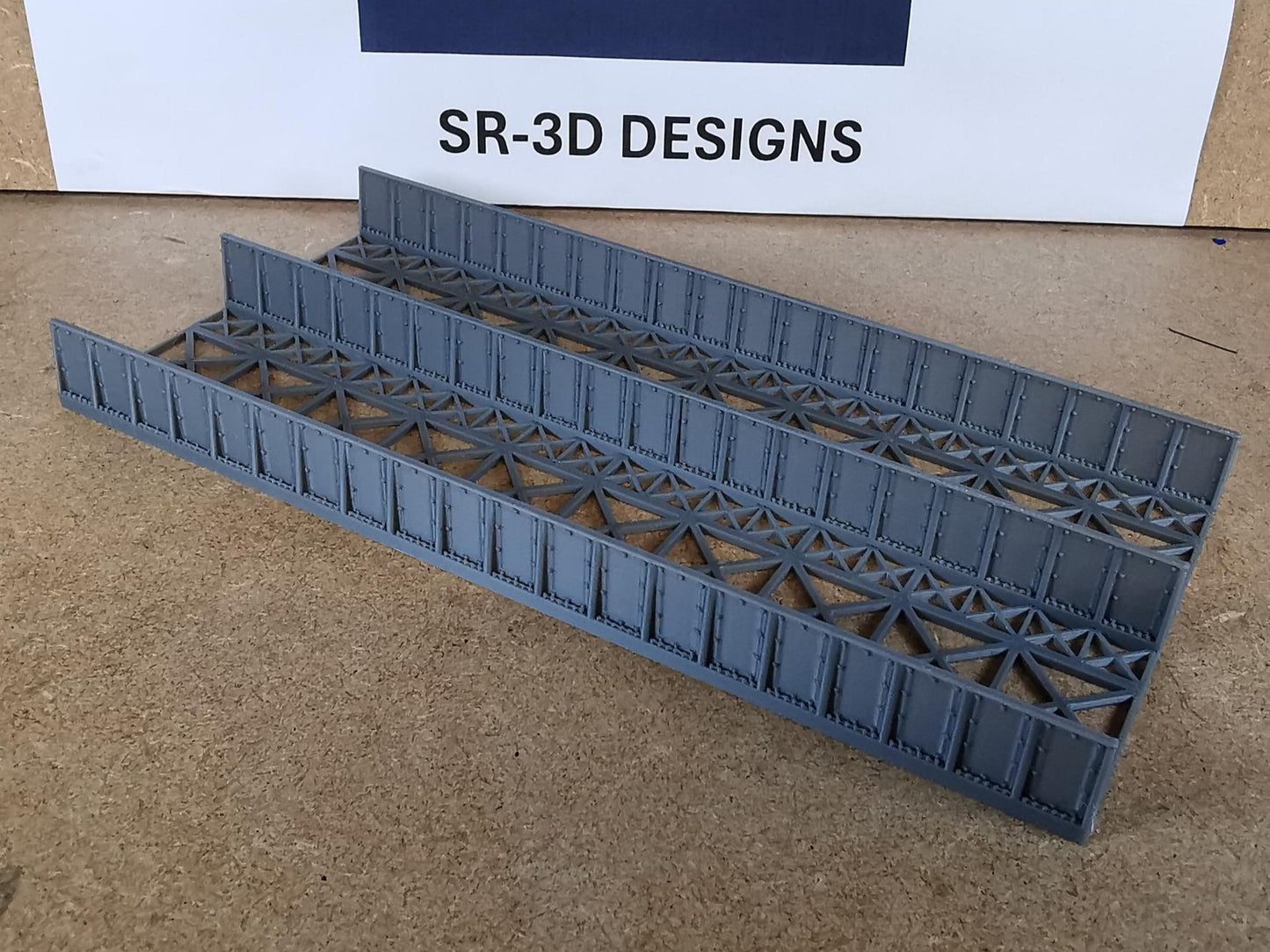 TT Gauge 1:120 Girder Style Bridge Deck and Sides 3D printed 4 Size Options