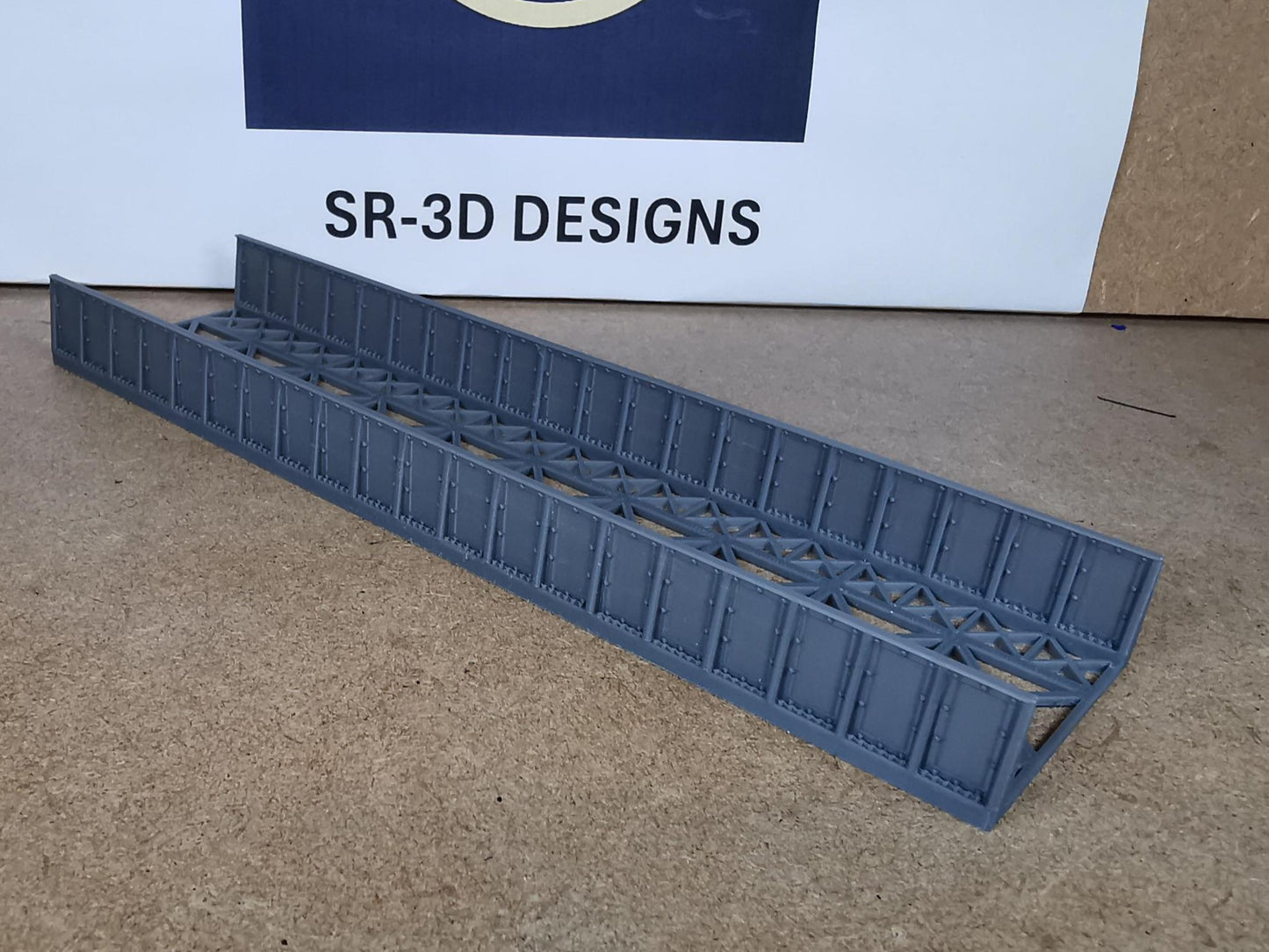 TT Gauge 1:120 Girder Style Bridge Deck and Sides 3D printed 4 Size Options