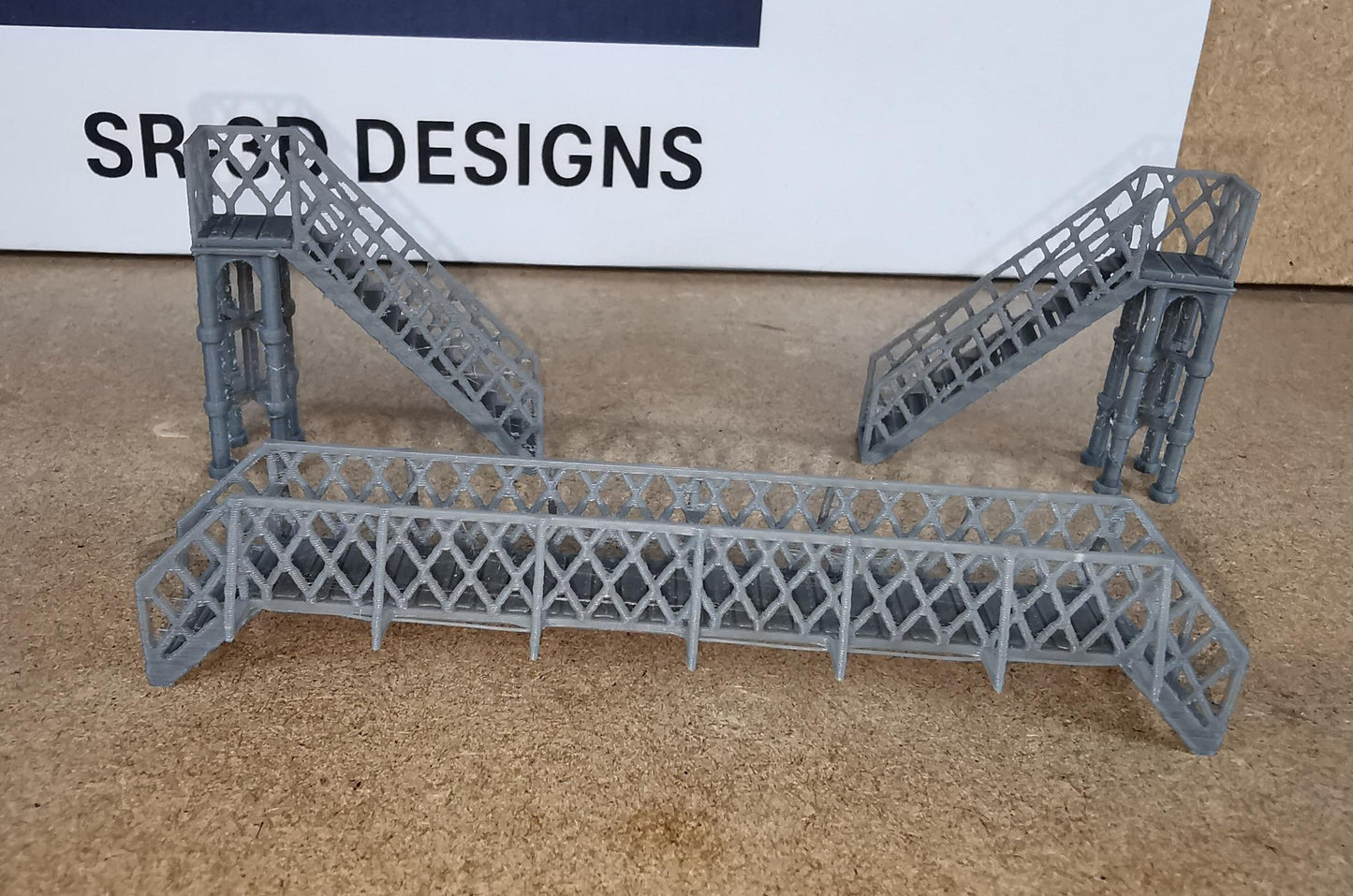 N Gauge 1:160 Model Railway pedestrian footbridge Walkway