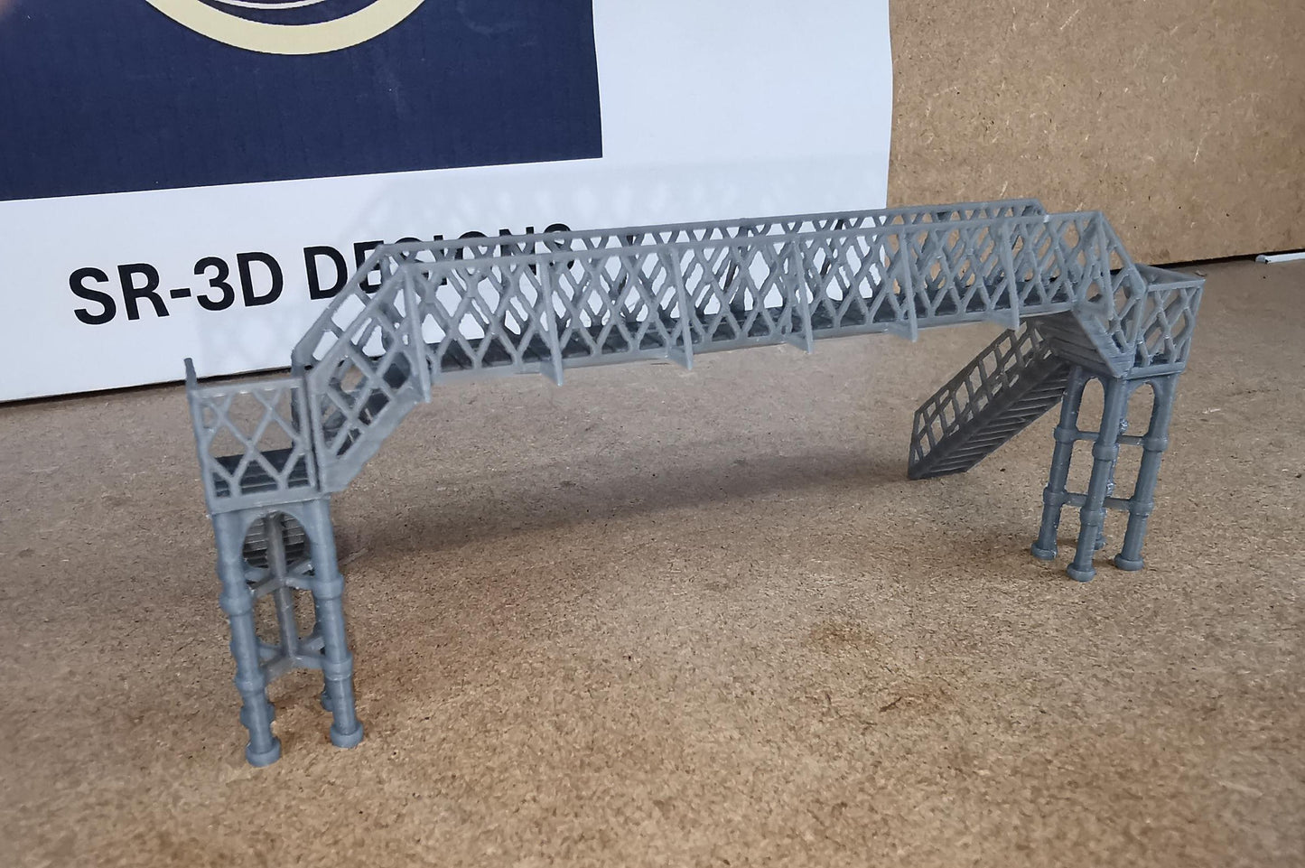 N Gauge 1:160 Model Railway pedestrian footbridge Walkway