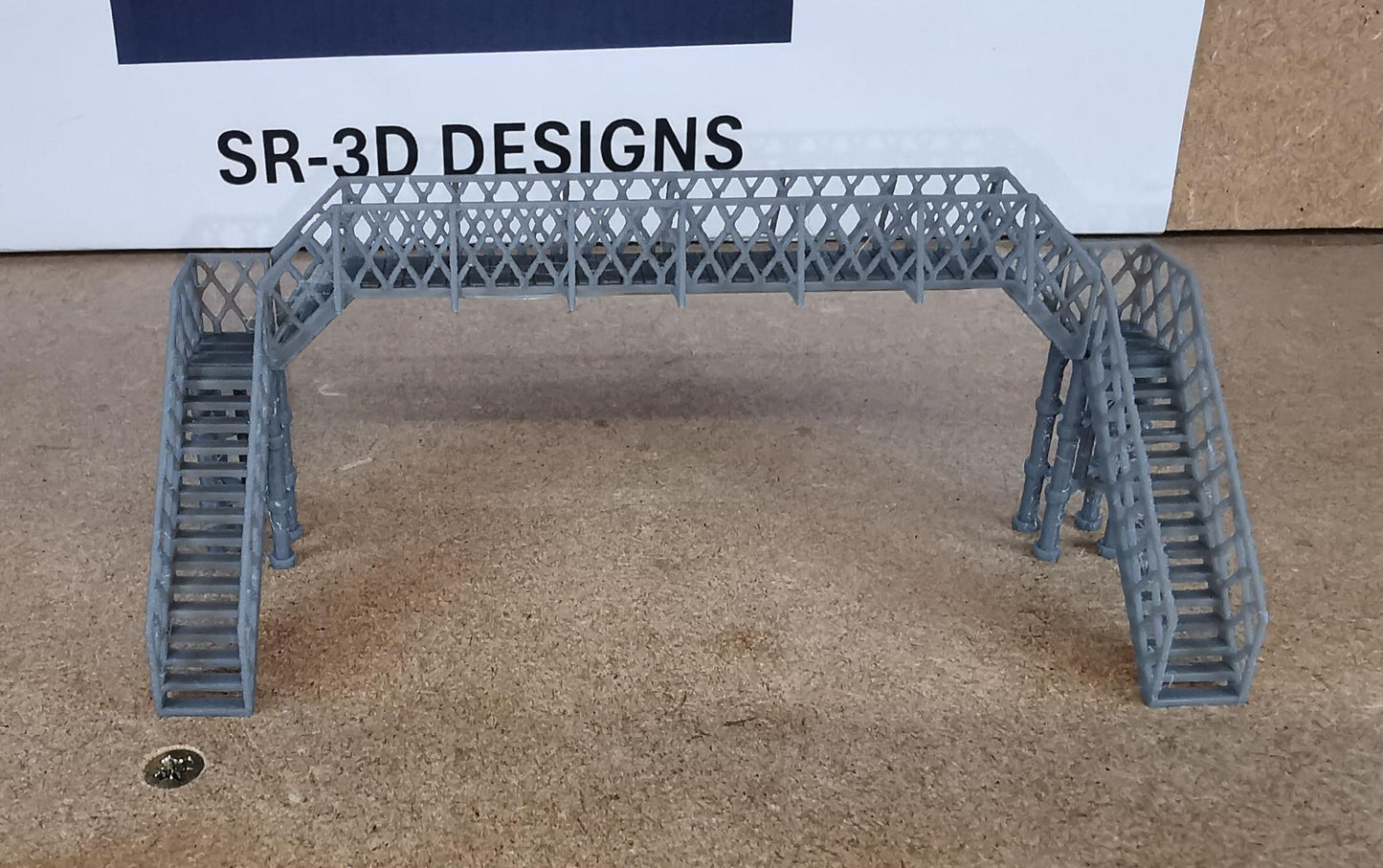 N Gauge 1:160 Model Railway pedestrian footbridge Walkway