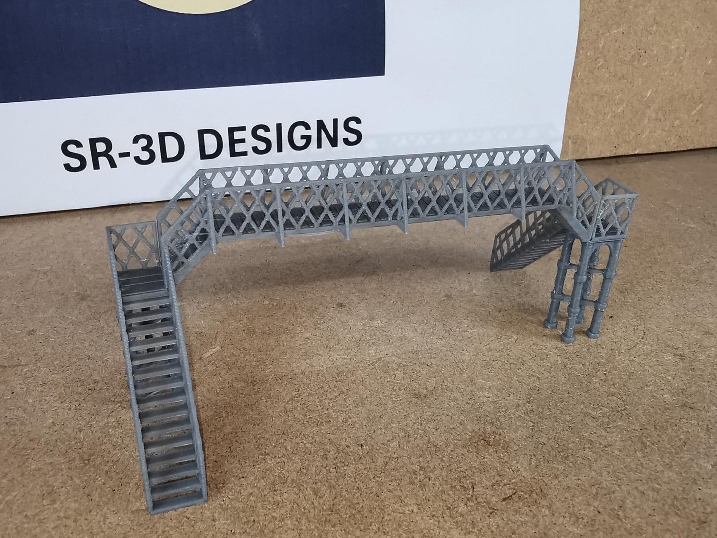 N Gauge 1:160 Model Railway pedestrian footbridge Walkway