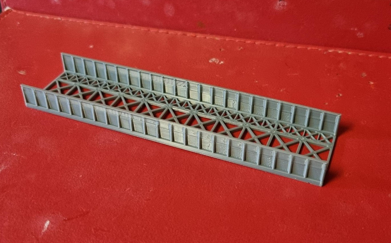 N Gauge 1:160 Scale Girder Style Bridge Deck and Sides