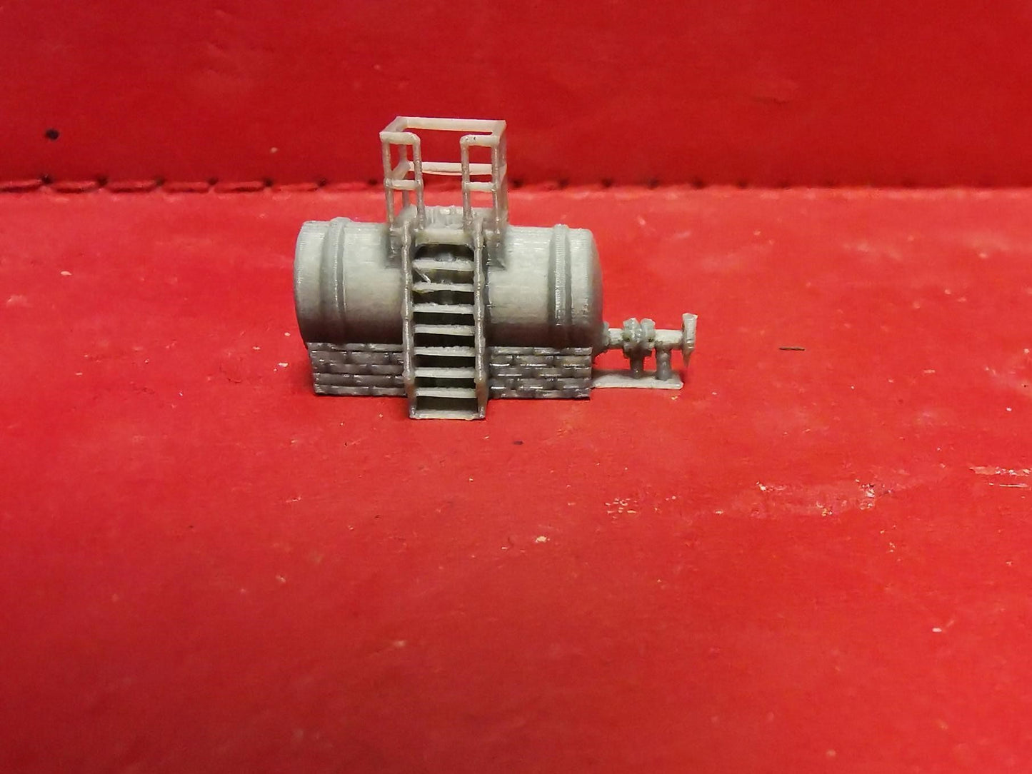 Diesel / Fuel Storage Tank with platform and ladder 3D Printed 00,TT and N Gauge