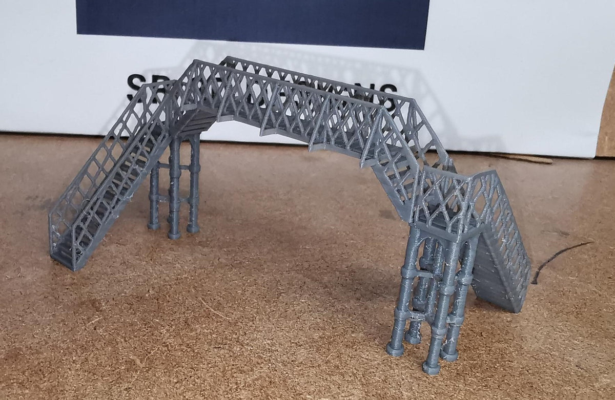 N Gauge 1:160 Model Railway pedestrian footbridge Walkway