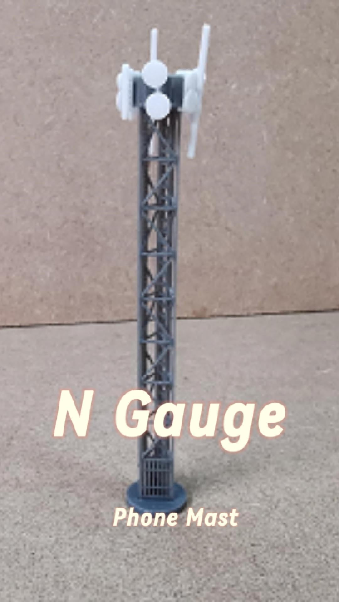 TELECOM MAST N GAUGE 1:160 Model Railway 3D Printed