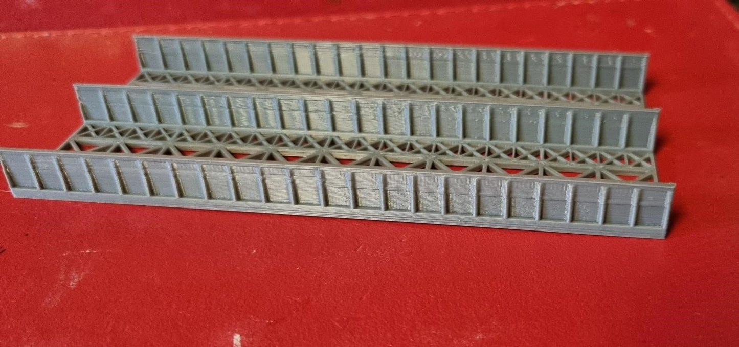 N Gauge 1:160 Scale Girder Style Bridge Deck and Sides