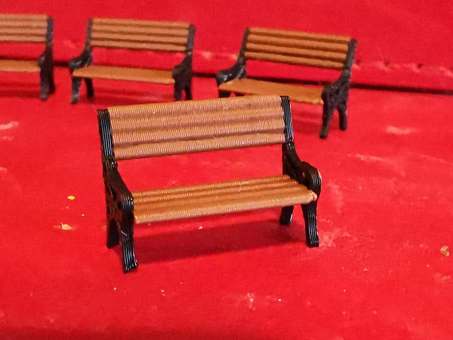 OO Gauge 00 Model Railway Park Bench Platform seating 3D printed