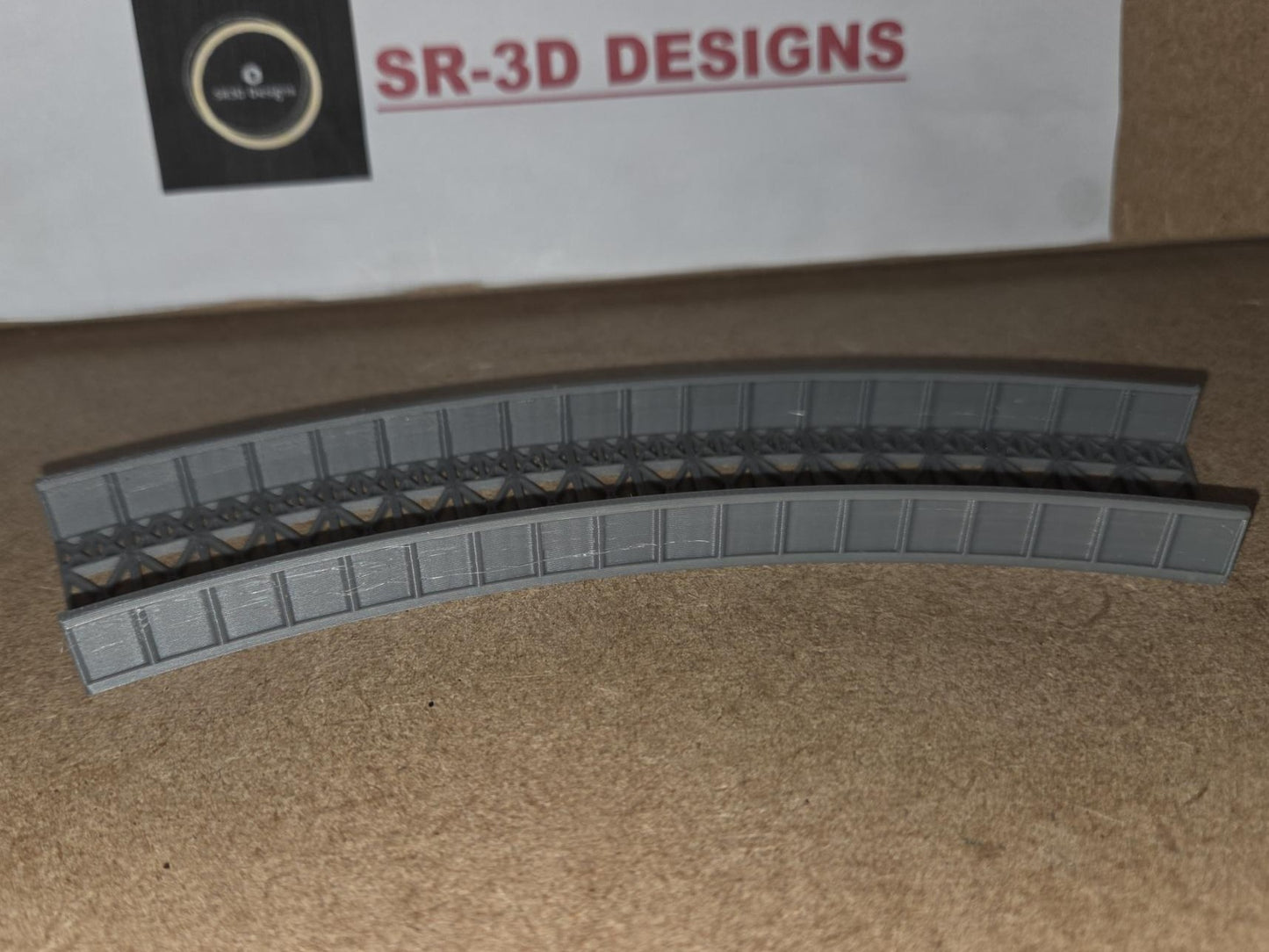 KATO N Gauge Curved Bridge 1,2,3 and 4 Radius Options 3D printed Free delivery.