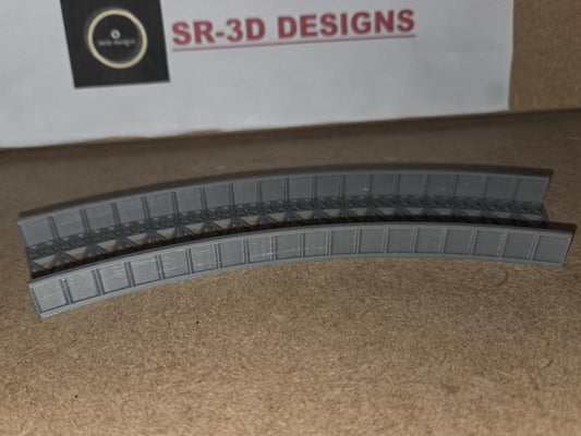 KATO N Gauge Curved Bridge 1,2,3 and 4 Radius Options 3D printed Free delivery.