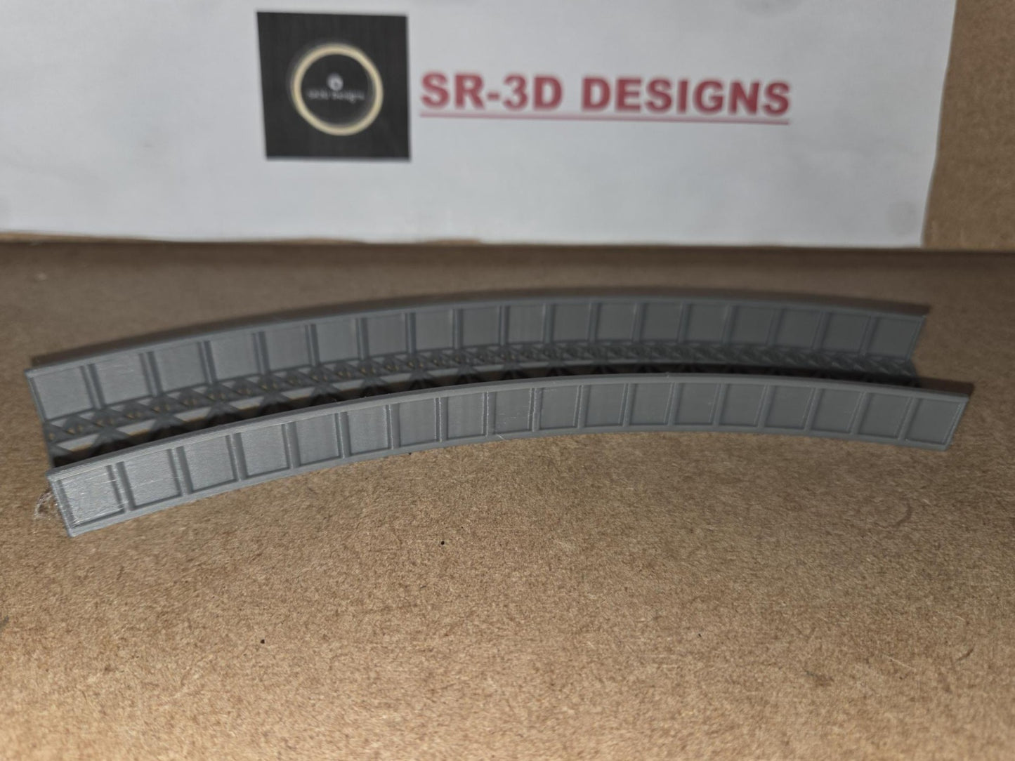 KATO N Gauge Curved Bridge 1,2,3 and 4 Radius Options 3D printed Free delivery.