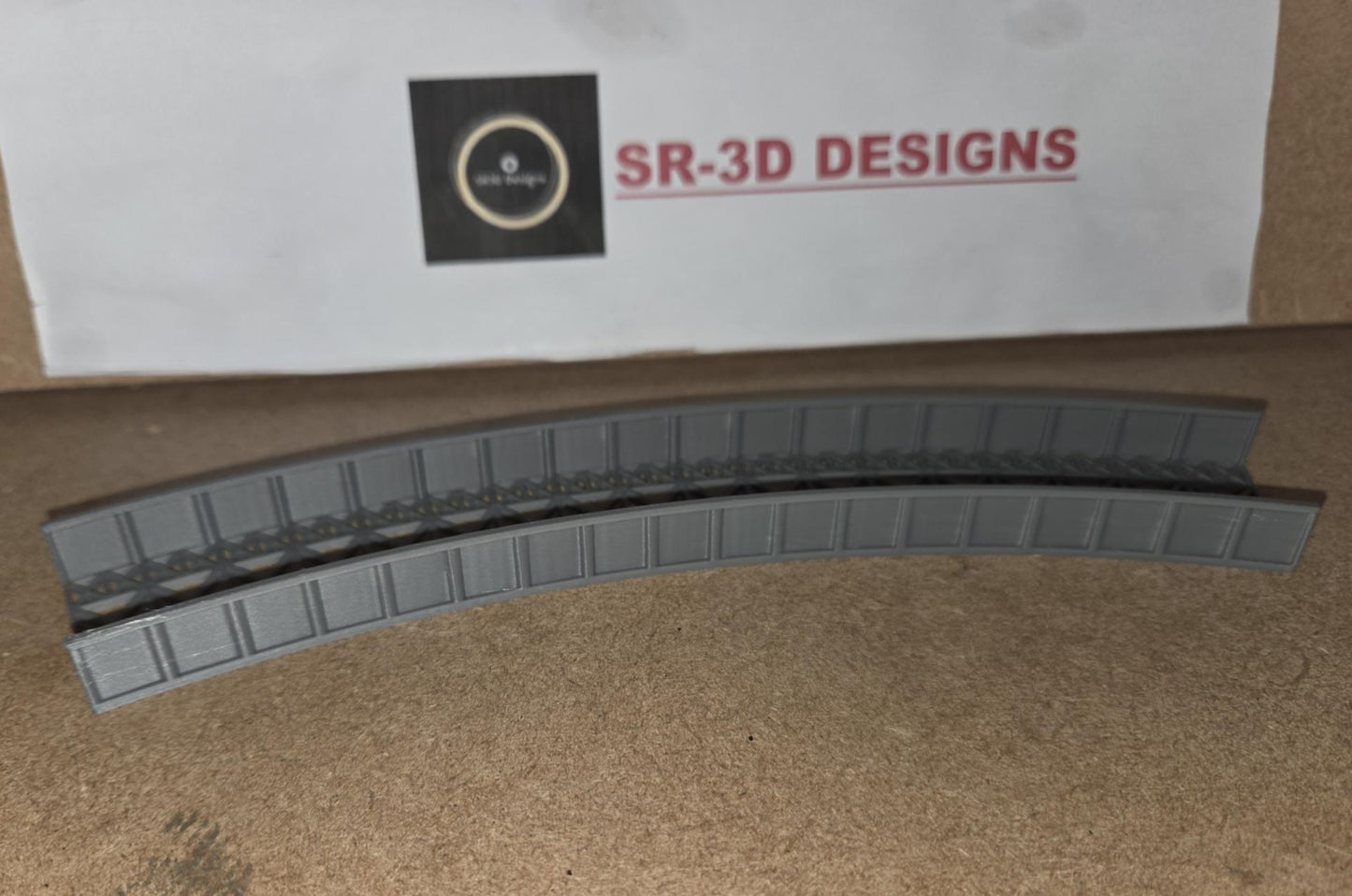 KATO N Gauge Curved Bridge 1,2,3 and 4 Radius Options 3D printed Free delivery.