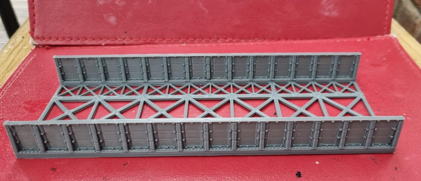 00 Gauge 1:76 Girder Style Bridge Deck and Sides 3D printed