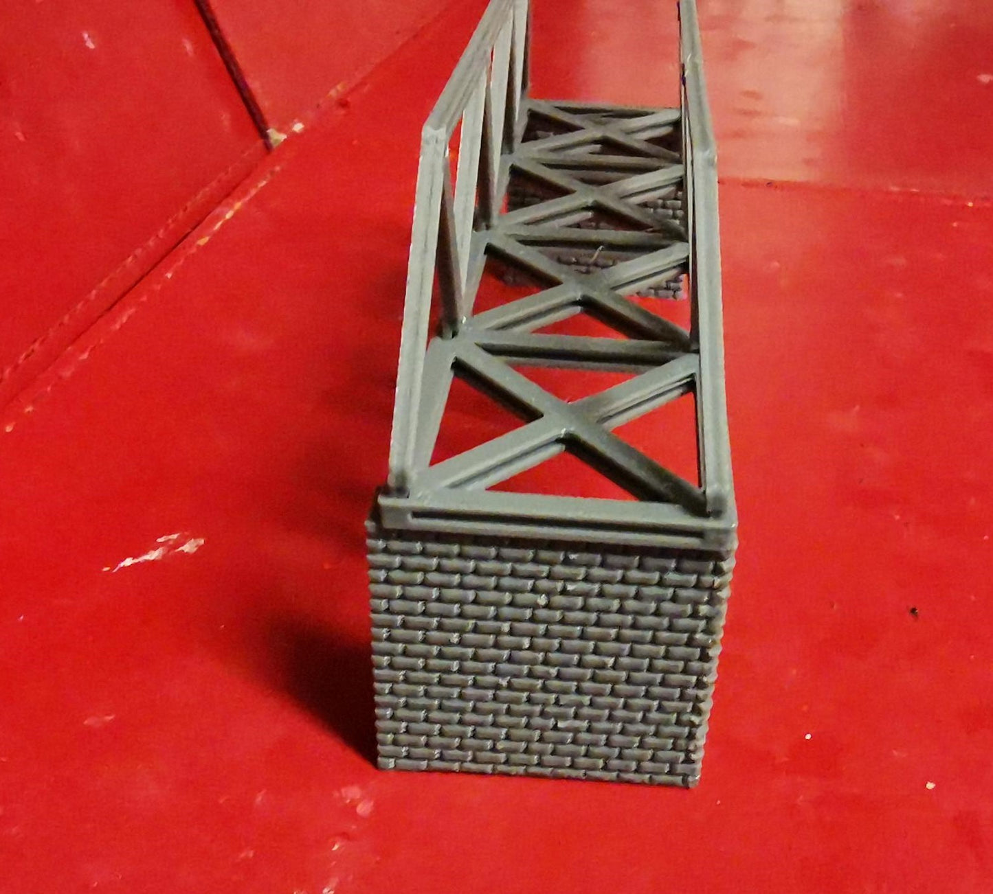 N Gauge Truss style bridge 3D Printed in grey choice of sizes and Supports