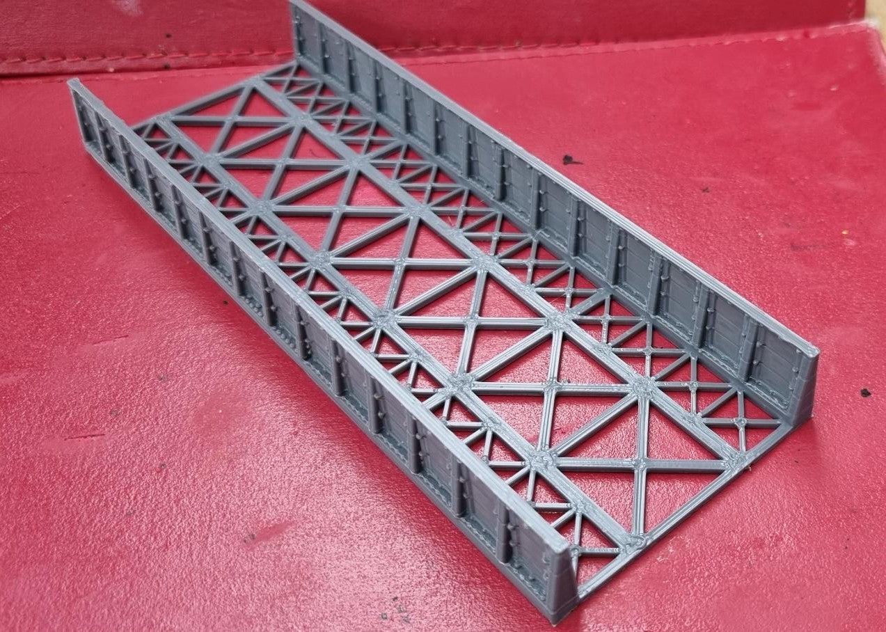 00 Gauge 1:76 Girder Style Bridge Deck and Sides 3D printed