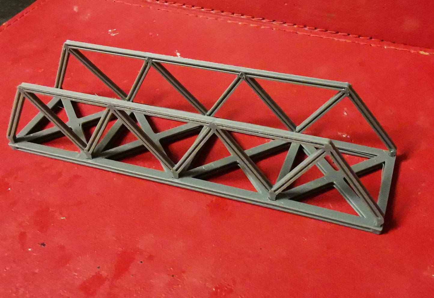 N Gauge Truss style bridge 3D Printed in grey choice of sizes and Supports