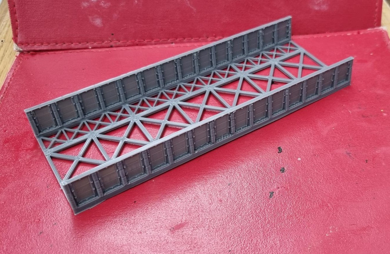 PTF DESIGNS O Scale Girder Bridge Sides Kit – 31.5 Inches Long – Wood Model Railroad