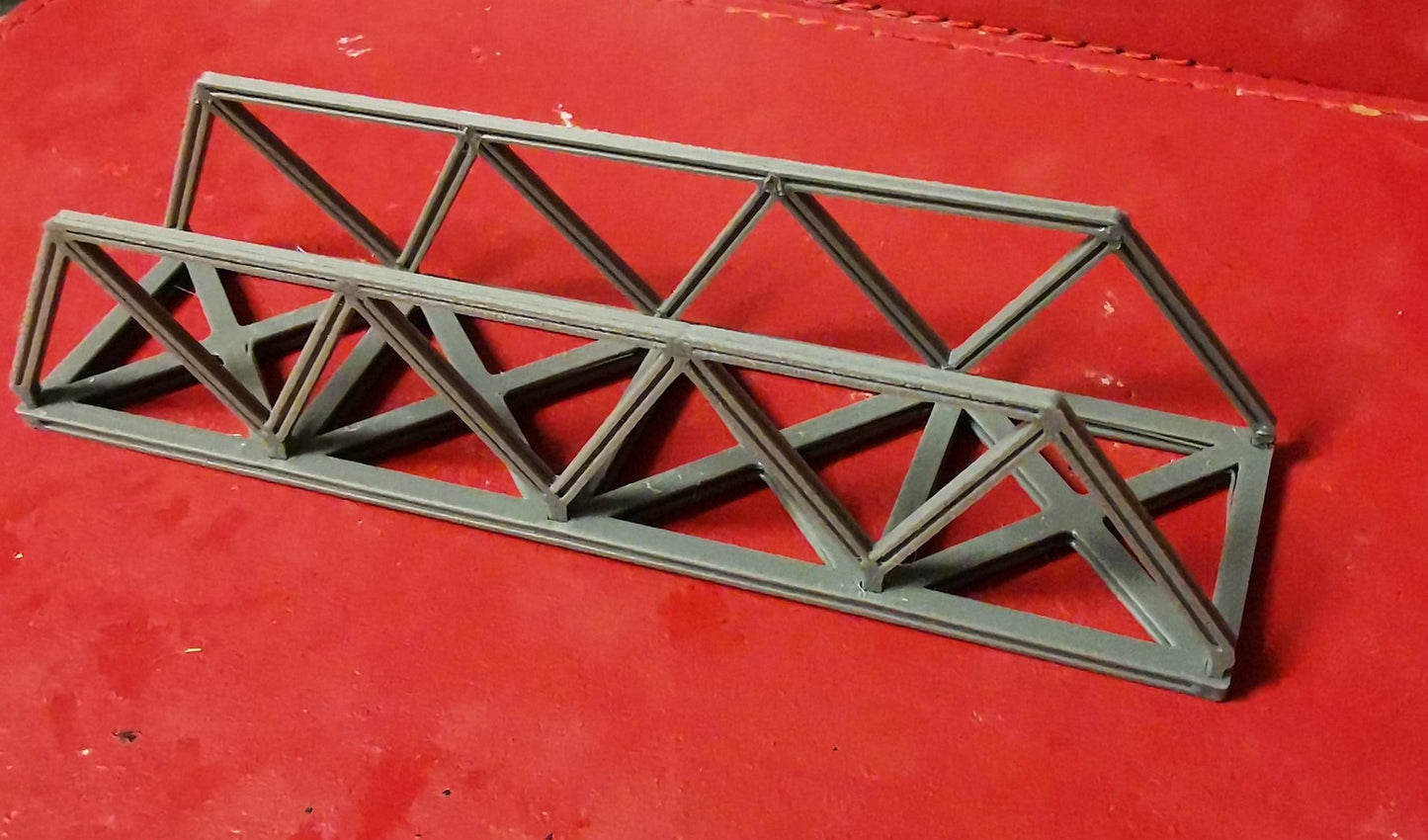 N Gauge Truss style bridge 3D Printed in grey choice of sizes and Supports