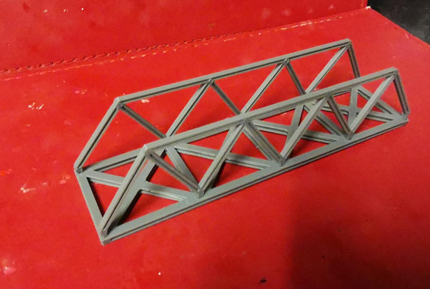 N Gauge Truss style bridge 3D Printed in grey choice of sizes and Supports