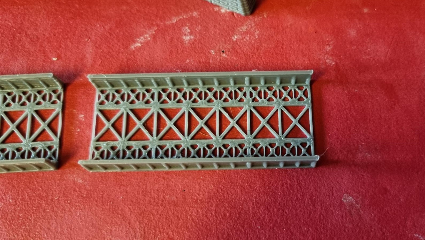 Girder Bridge Z Gauge for Model Railway Single Track Double span.