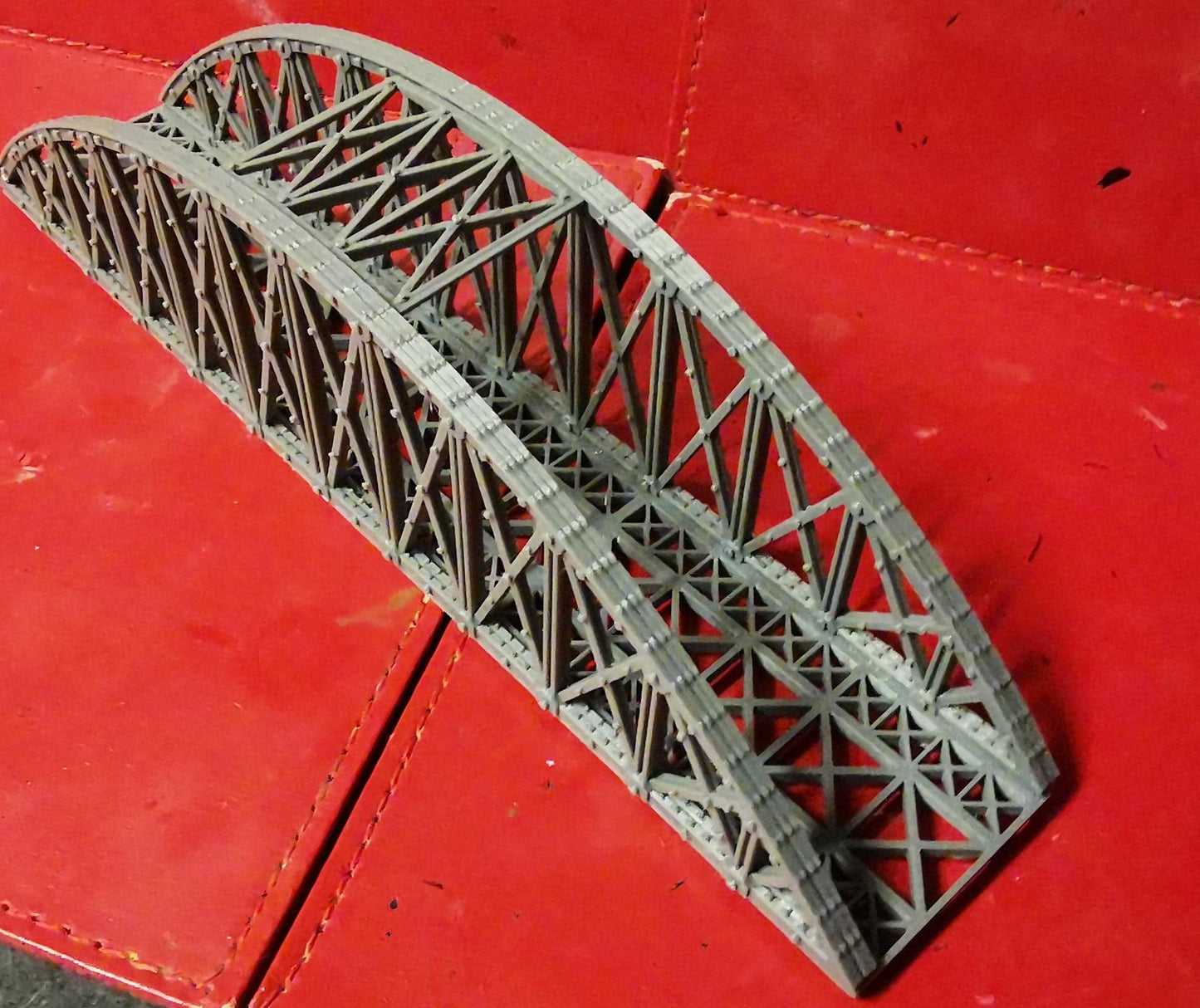 1:120 TT Gauge Bowstring Bridge 3D Printed In Grey Double or Single Track