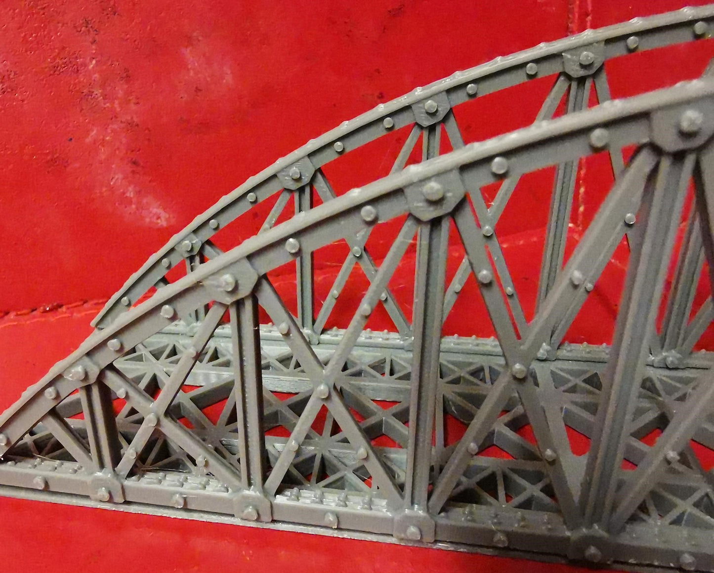 1:120 TT Gauge Bowstring Bridge 3D Printed In Grey Double or Single Track