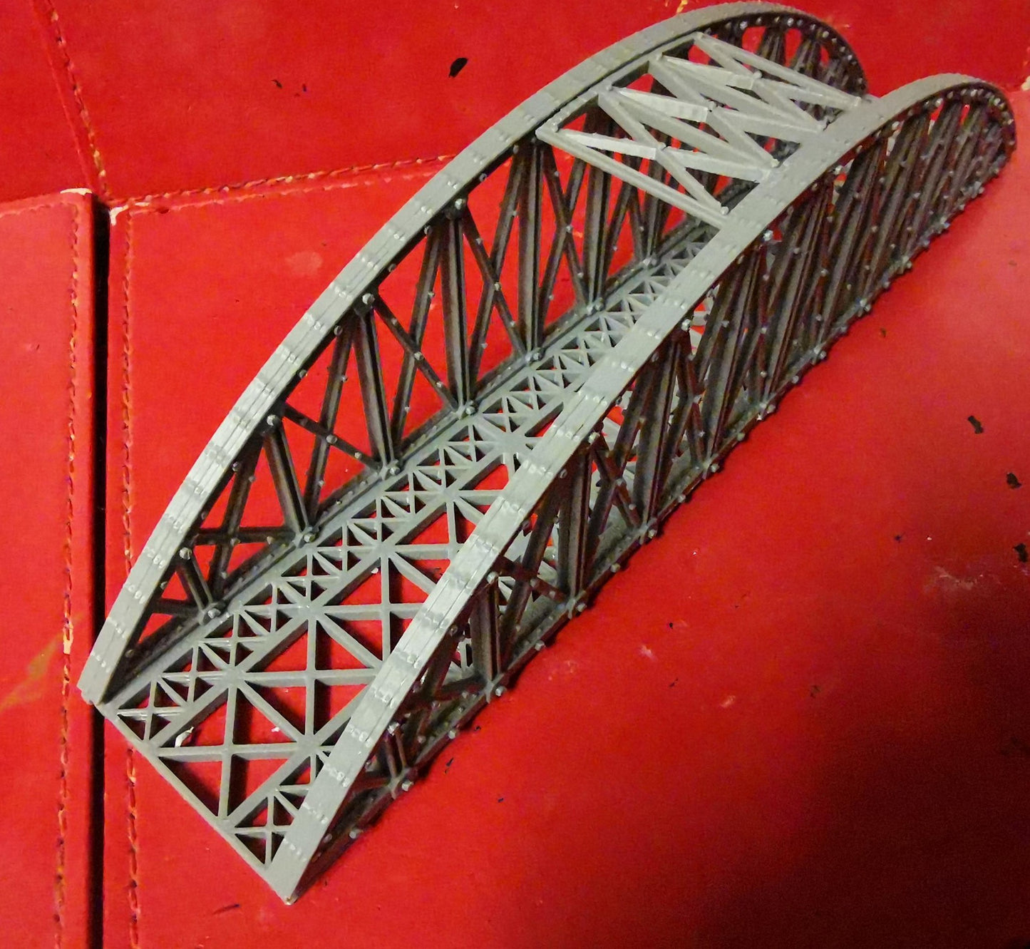 1:120 TT Gauge Bowstring Bridge 3D Printed In Grey Double or Single Track