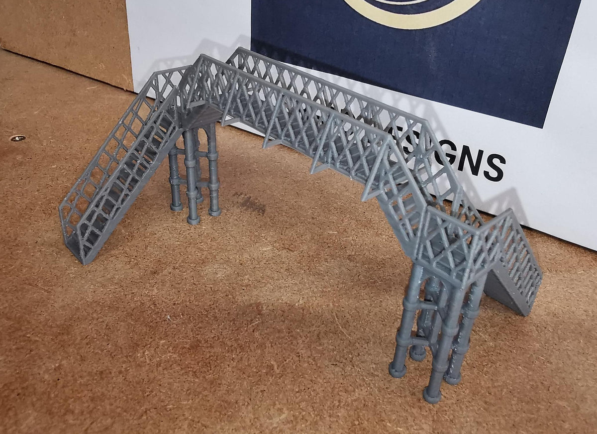 TT Gauge 1:120 Model Railway pedestrian footbridge Walkway